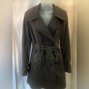 BB Dakota lined classic Trench coat gray L excellent condition